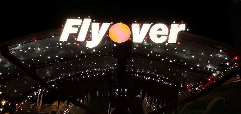 Flyover Entrance Sign