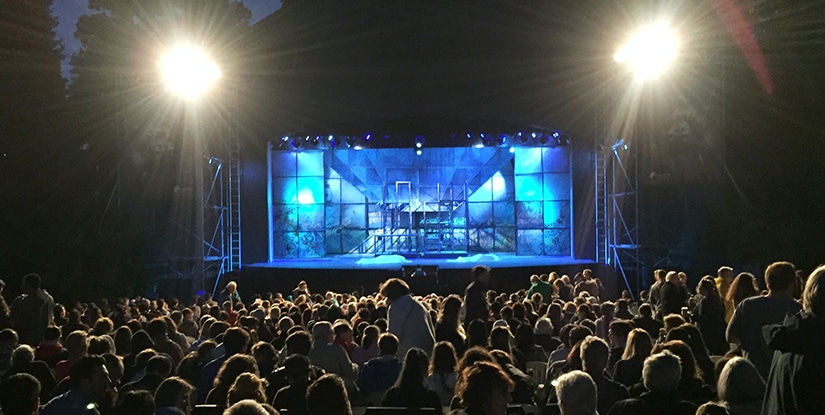 Theatre Under the Stars at Night